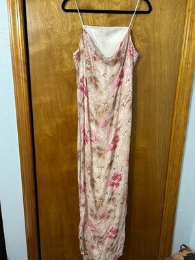 Kit Cornell Floral Pink Maxi Slip Dress